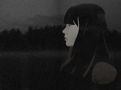 Crooked and black bw crooked girl portrait profile white woman woods