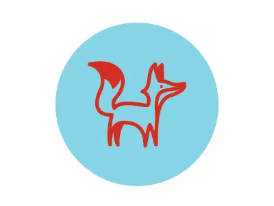 Fox fox icon illustration logo vector