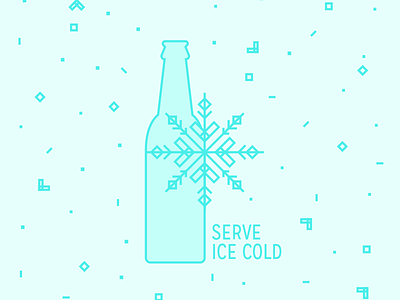 Snowflakecrastination beer pattern snowflake winter