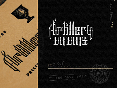 Artillery Secrets composition custom lettering layout monogram