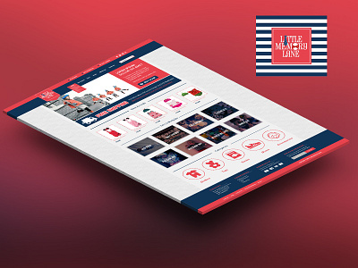 Little Memory Lane - Web design layout little memory mockup web