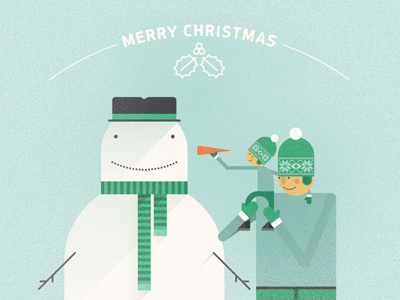 Merry Christmas! carrot christmas family happy holidays holly scarf snow snowman winter xmas