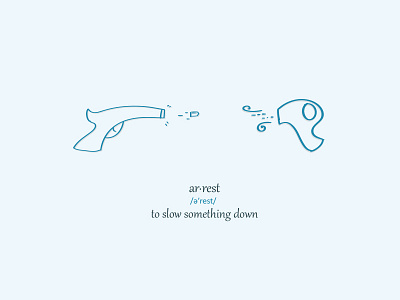Arrest arrest random word doodles