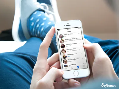 VChate ios 7 ios 8 list messenger softeam table vk