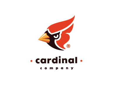 Cardinal Company brand book branding cardinal logo brand client company unique design company business studio fly flying sky king icon symbol mark identity logotype store strong company bird