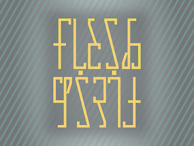 Spirit and Flesh Ambigram ambigram scripture theology