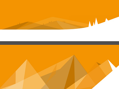 Playing around with moutains geometry header moutains nature orange polygons test tree