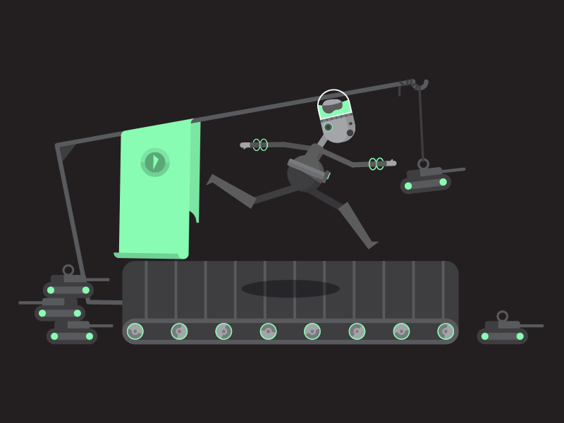 Supervillain 2d ae aftereffects animation flat gif loop motion run supervillain vector