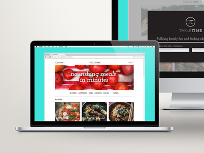 Table Time Web desktop food health menu nutrition online order web