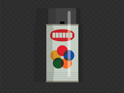 spray paint can illustrator krylon paint pop spray vector