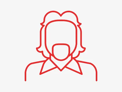 Richard Branson Icon icon illustration virgin
