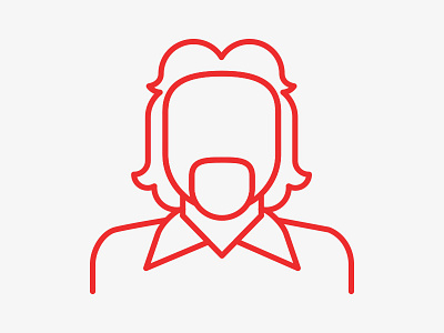 Richard Branson Icon icon illustration virgin