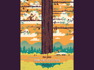 Home-Sweet Jellystone andrew kolb hanna barbera illustration kolbisneat mondo