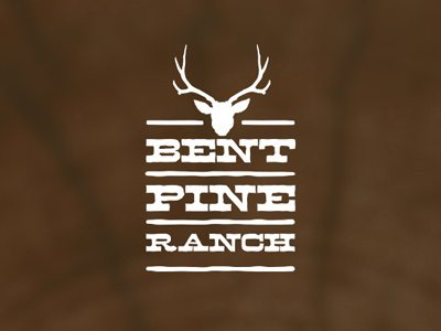 Bent Pine Ranch Logo logo ranch rustic wood