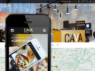 Cava Grill Redesign cava grill mobile ux