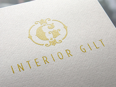 Furniture Design Logo flourish gold logo monogram