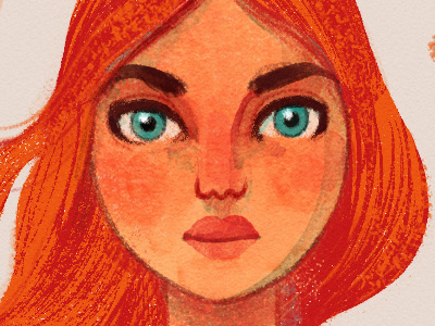 Girl Face Photoshop art brush cartoon digital art drawing face girl illustration pastel photoshop picture book portrait