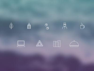 Distill Icons categories icons line art video web app