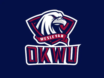 OKWU Main Logo art character design eagle graphic maniac illustration logo oklahoma wesleyan university power sport sports identity sports logo team logo