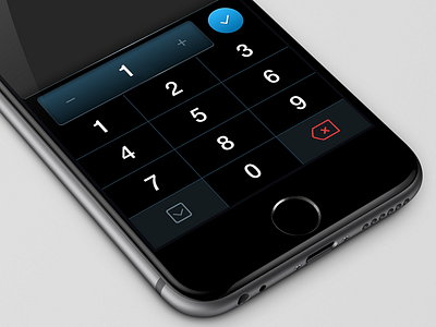 Keyboard concept concept dark flat keyboard modal numbers simple skeumorphic ui
