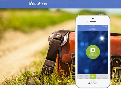 Wishbox Website css html ios ios app iphone iphone app web design website
