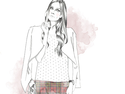 rosy blog digital art fashion fashion drawing fashion illustration girl illustration pencil drawing portrait sketch