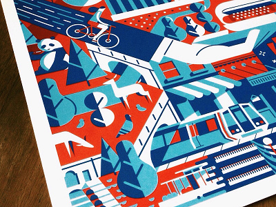 D.C. print dc design illustration justin tran print screen print washington