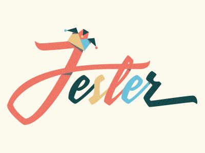 Jester brush lettering jester lettering typography