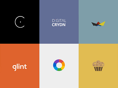 Icons on new site colours design flat icons svg