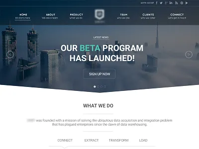 a project in progress dark home page single page ui ux web