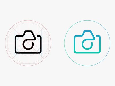 Line-Style Camera app camera design icon line style ui