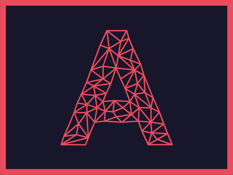 AROLY - Polygon Font (Free) alphabet animation design font free graphic icon illustration typeface typo typography vector