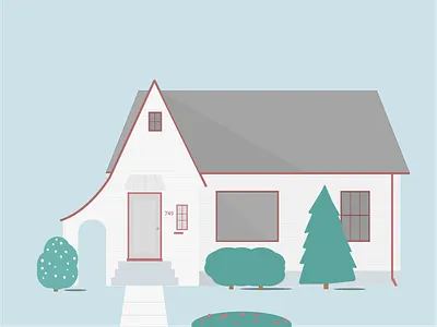 Childhood home home house illustration