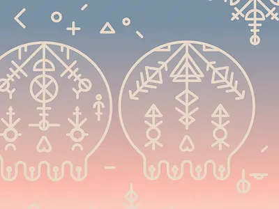 Untitled skulls shapes skulls