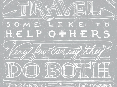 Doctors Without Borders benefit campaign doctor doctors letter lettering poster posters type typography