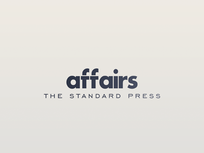 Affairs affairs brand identity logo magazine press publishing standard