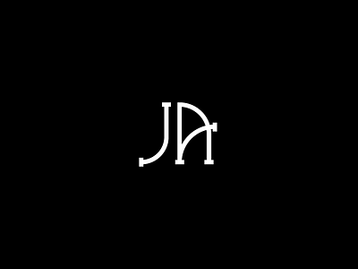 first name: J_last name: A a black j monogram white