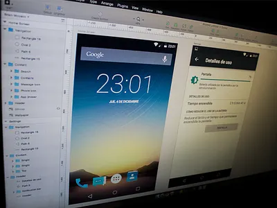 Sneak Peak of my new work 5.0 android lollipop sketch vector