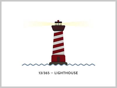 Sketch & Eggs 13/365 icon illustration lighthouse sketch and eggs vector