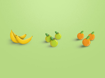 Fruits apples bananas design food fruit illustration oranges texture