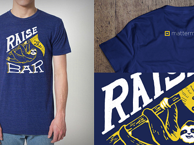 Raise the Bar Tee design lettering tee tshirt typography