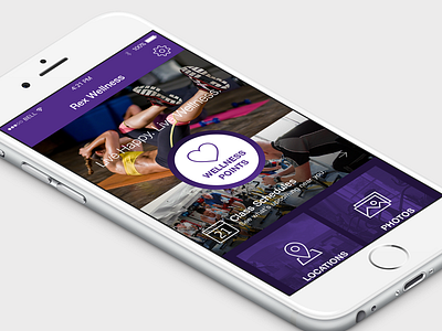 Wellness Mobile App clean dashboard minimal mobile photograph purple wellness