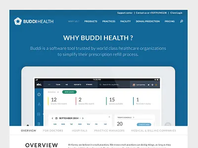 About page - WIP about buddi health page template