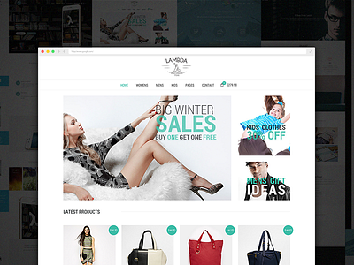 Lambda - The Shop design ecommerce template theme wordpress
