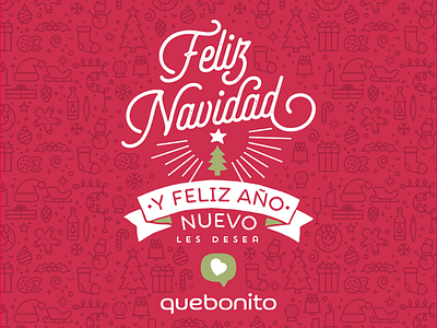 Saludo Navidad 2015 quebonito christmas feliz navidad holidays lettering merry christmas navidad quebonito quebonitoshop xmas
