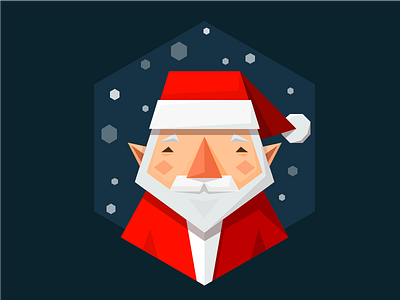 Poly Xmas - Neutral Colours christmas geometric geometry illustrator poly polygon santa vector xmas yule