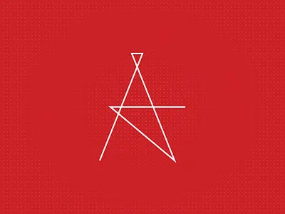 A For Alex a letters monogram radius typography