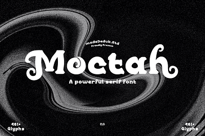 Moctah Serif branding classic coffee curly display fashion food drink groovy headline logotype magazine menu nostalgic opentype playful retro serif sports vintage webfont