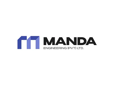 LOGO Design For Manda Engineering Company branding engineering company logo krishen logo manda engineering minimalist logo simple logo