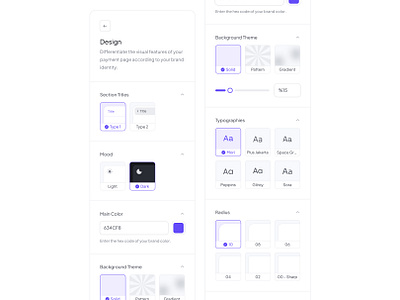 Page builder setting builder component custom dark dashboard designer gradient light page builder radius saas setting side sidebar ui